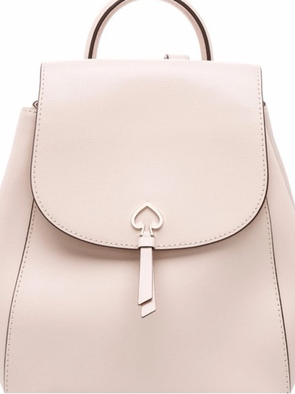 kate spade Pale Blush Leather Backpack with Spade Accent